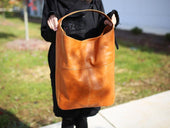 Milwaukee Leather Hobo Bag - Natural Handbags - olpr.