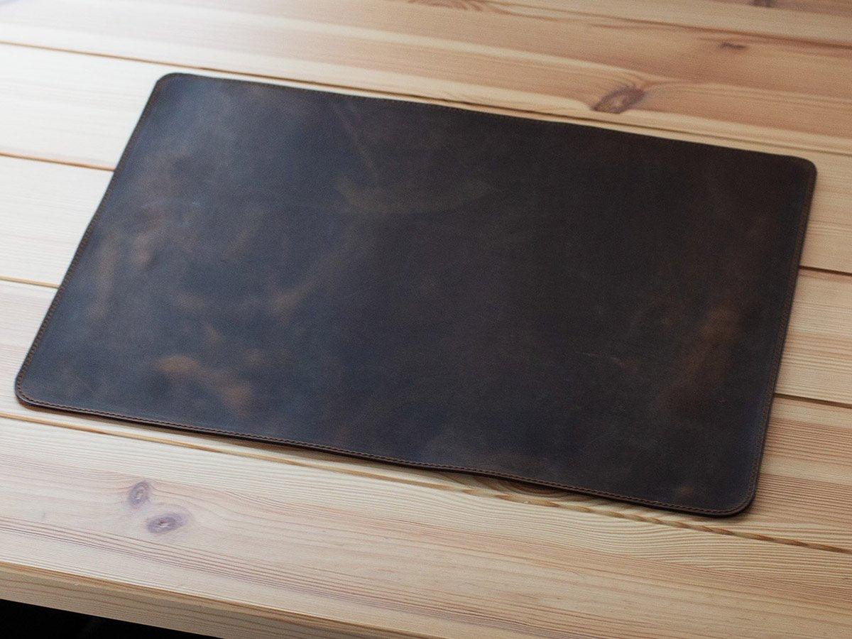 Leather Placemat Milwaukee - Dark Chocolate Desk Pad - olpr.