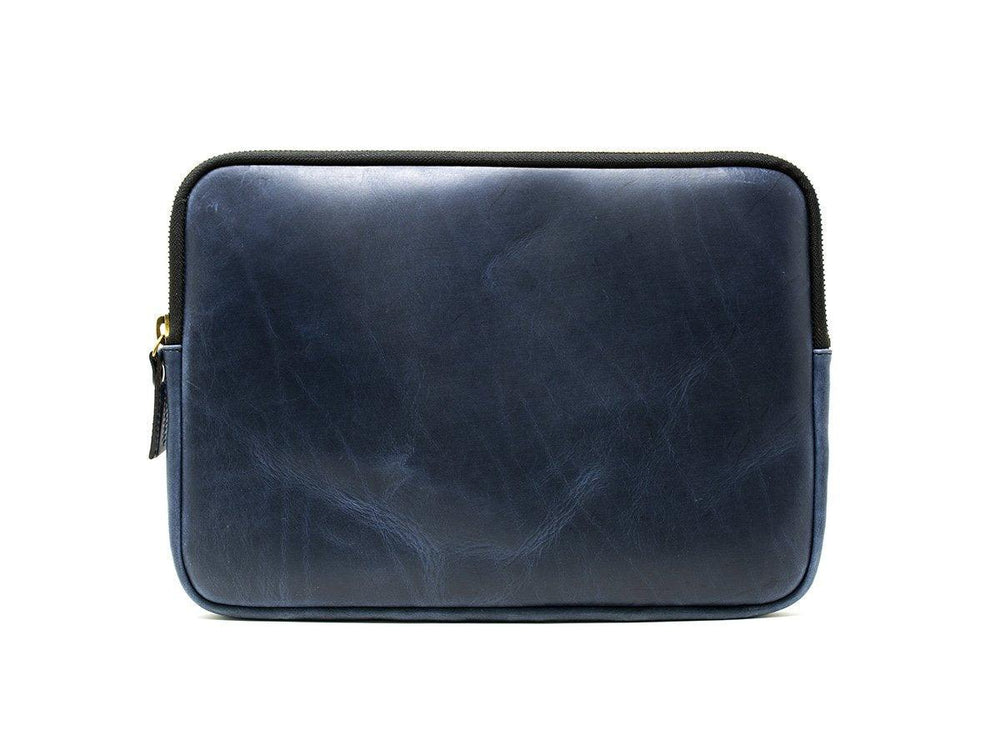 Milwaukee Leather Macbook Case - Navy Macbook Case - olpr.