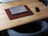Leather Placemat Milwaukee - Tan Desk Pad - olpr.