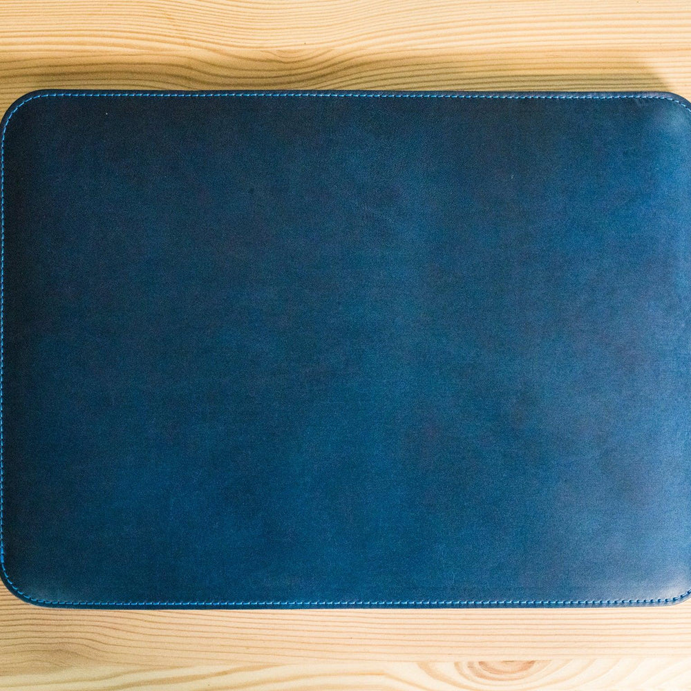 
                      
                        Italian Leather Macbook Sleeve - Blue Pro & Air Case - olpr.
                      
                    