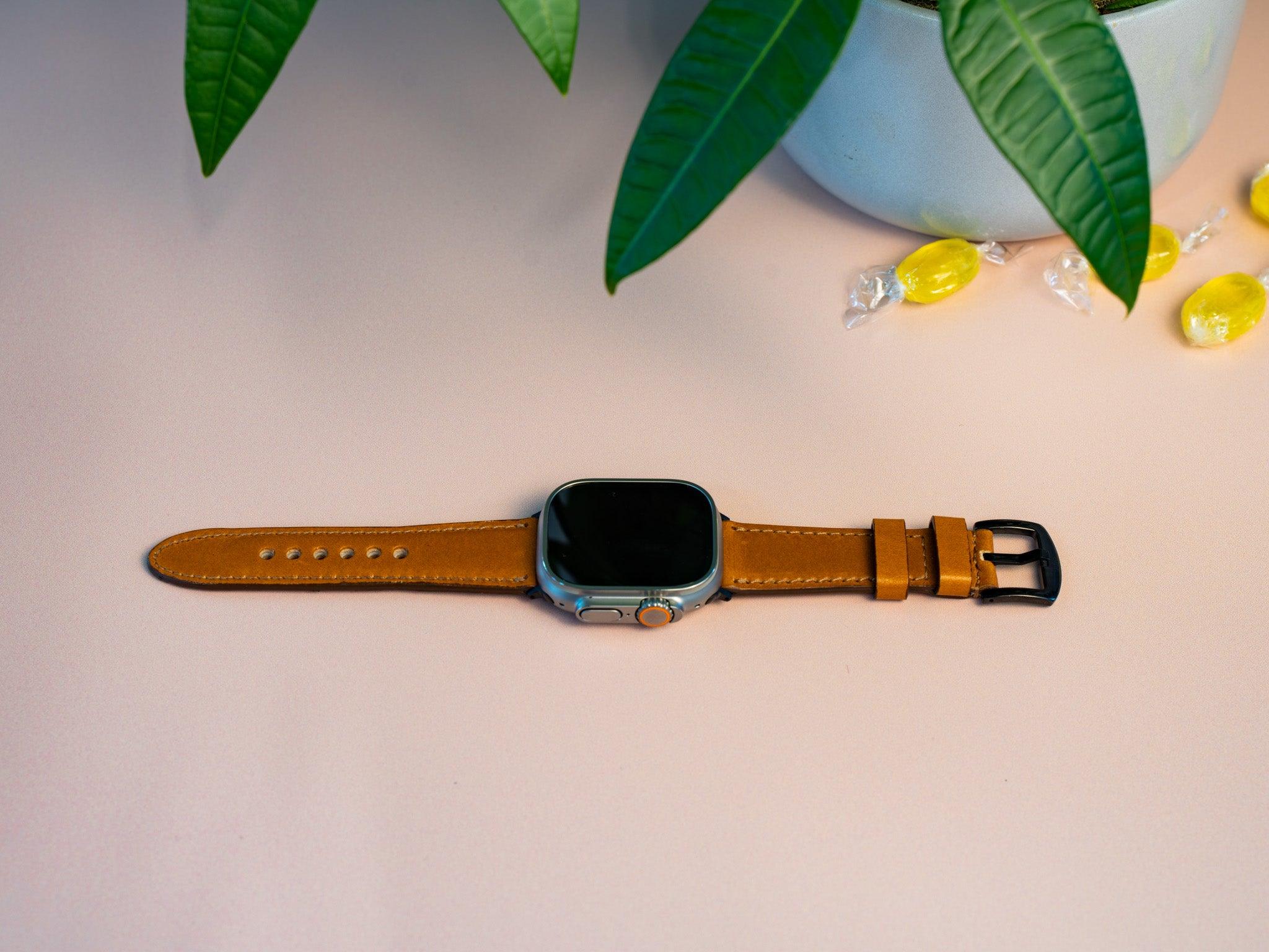 Dark Brown Leather Apple Watch Band | USA Made from Horween Leather –  Ashland Leather