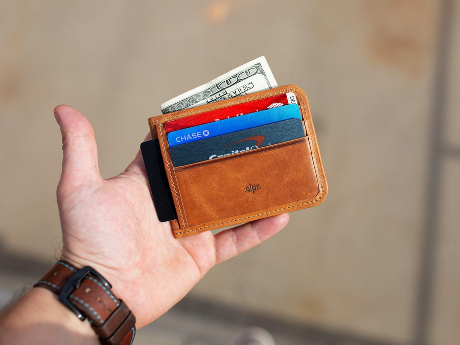 Milwaukee Leather Nine Pocket Wallet - Natural Wallet - olpr.