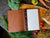 MEXICAN LEATHER SIMPLE MENU COVER - Chestnut Menu Cover - olpr.