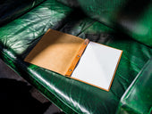 Mexican Leather Simple Menu Cover - Natural Menu Cover - olpr.