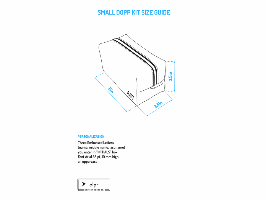 Milwaukee Leather Dopp Kit - Natural Toiletry Bag - olpr.