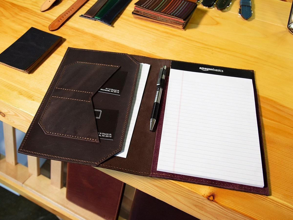 Padfolio Traditional Crazy Horse Leather - Brown Journal - olpr.