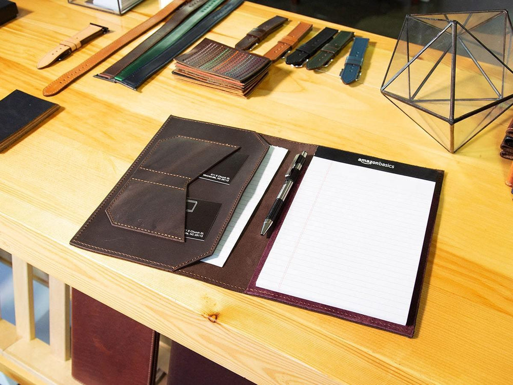 
                      
                        Padfolio Traditional Crazy Horse Leather - Brown Journal - olpr.
                      
                    