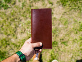 Softcover Restaurant Check Presenter - Chestnut Menu Cover - olpr.
