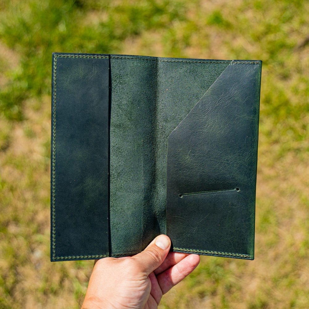 
                      
                        Softcover Restaurant Check Presenter - Green Moss Menu Cover - olpr.
                      
                    