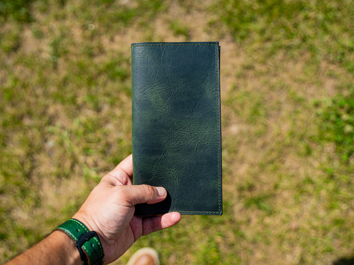 Softcover Restaurant Check Presenter - Green Moss Menu Cover - olpr.