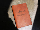 Fishing Journal With Milwaukee Leather Cover - Tan Journal - olpr.