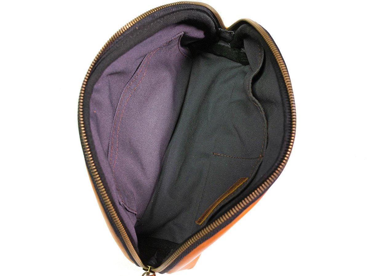 Milwaukee Leather Zipper Pouch - Navy Toiletry Bag - olpr.