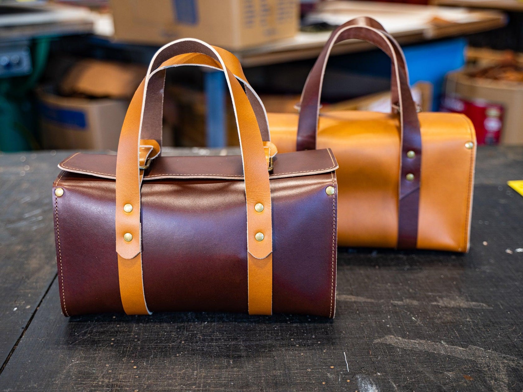 Handmade Leather Tool Bag made in USA by olpr.