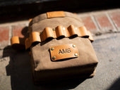 Waxed Canvas and Leather Tool Pouch - Brown Tool Pouch - olpr.