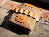 Waxed Canvas and Leather Tool Pouch - Brown Tool Pouch - olpr.