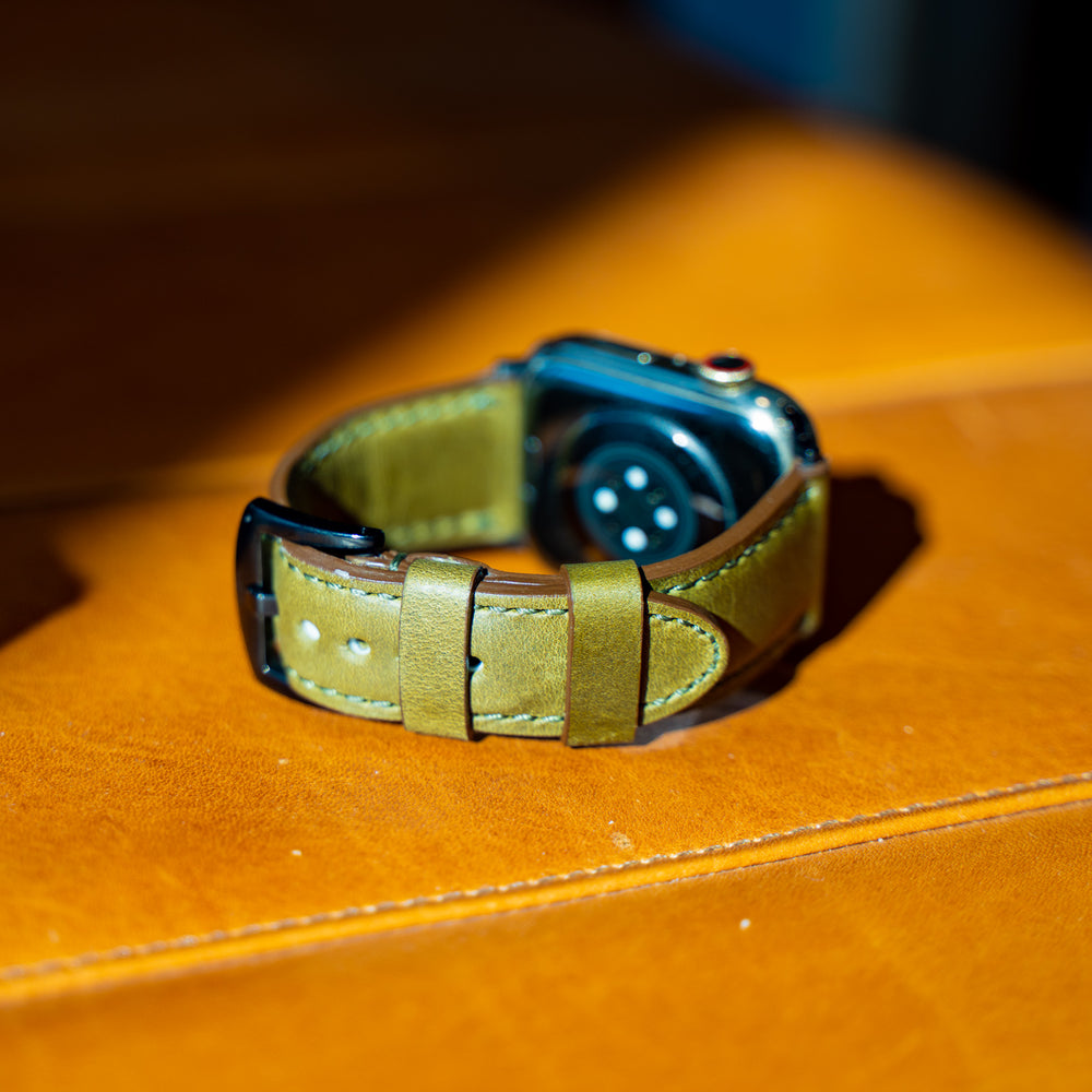 
                      
                        Milwaukee Leather Apple Watch Band - Olive iWatch Strap - olpr.
                      
                    
