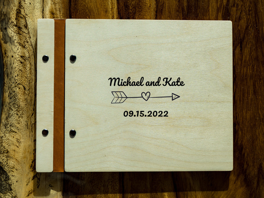 Personalized Wedding Guest Book Arrow Guest Book - olpr.