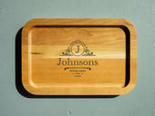 Housewarming Gift, Wooden Personalized Tray Wooden Tray - olpr.
