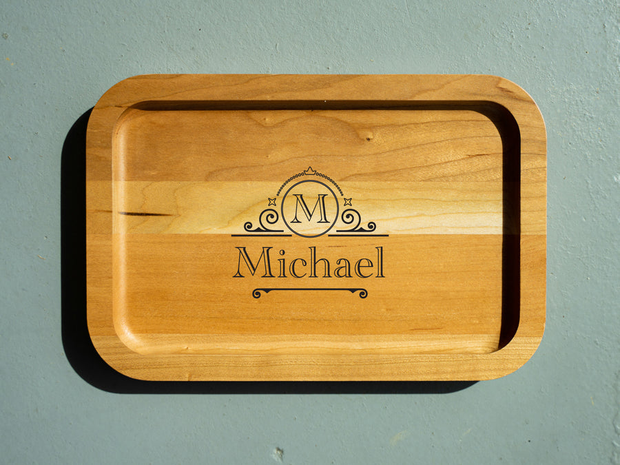 Personalized Wooden Tray - Gift for him Wooden Tray - olpr.