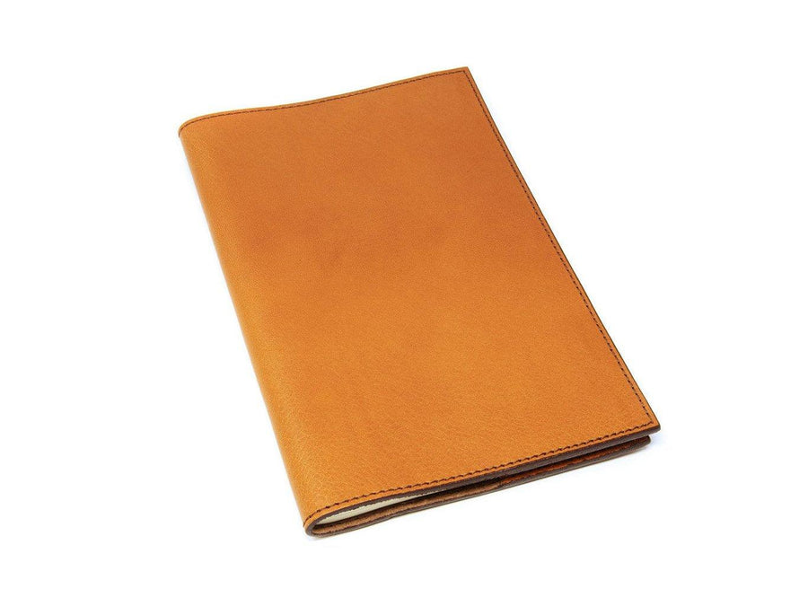 XL Italian Leather Notebook - Brown Notebook - olpr.