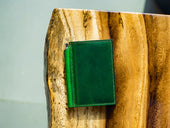 Milwaukee Leather Mini Journal with Pen - Green Small Notebook - olpr.