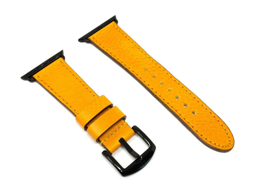 
                      
                        Italian Leather Apple Watch Band - Yellow iWatch Strap - olpr.
                      
                    