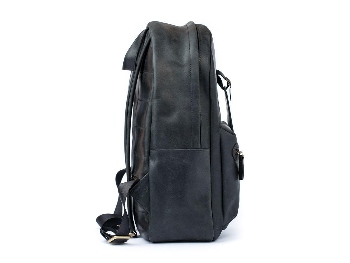 Crazy Horse Leather Backpack City - Black
