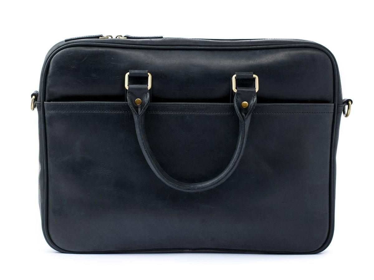 Crazy Horse Leather Laptop Bag Weekday - Black Computer Bag - olpr.