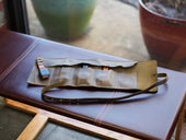 Crazy Horse Leather Watch Roll - Olive Watch Case - olpr.