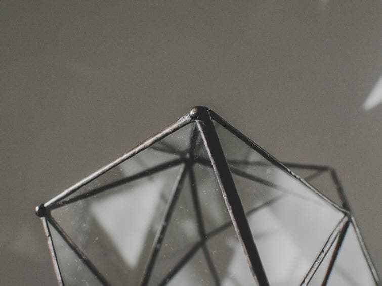 
                      
                        Geometric Glass Vase Vase - olpr.
                      
                    