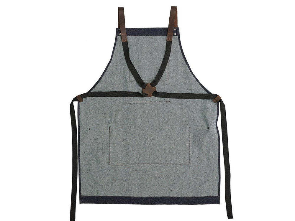 
                      
                        Custom Cross-Back Apron of Canvas - Dark Denim Apron - olpr.
                      
                    