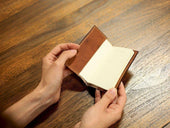 Milwaukee Leather Mini Journal with Pen - Natural - olpr.