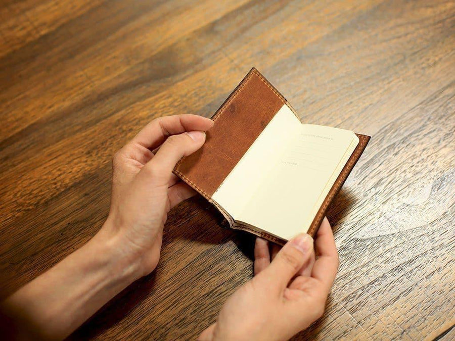 Super Mini Journal Genuine Leather Cover Notebook Cute Small
