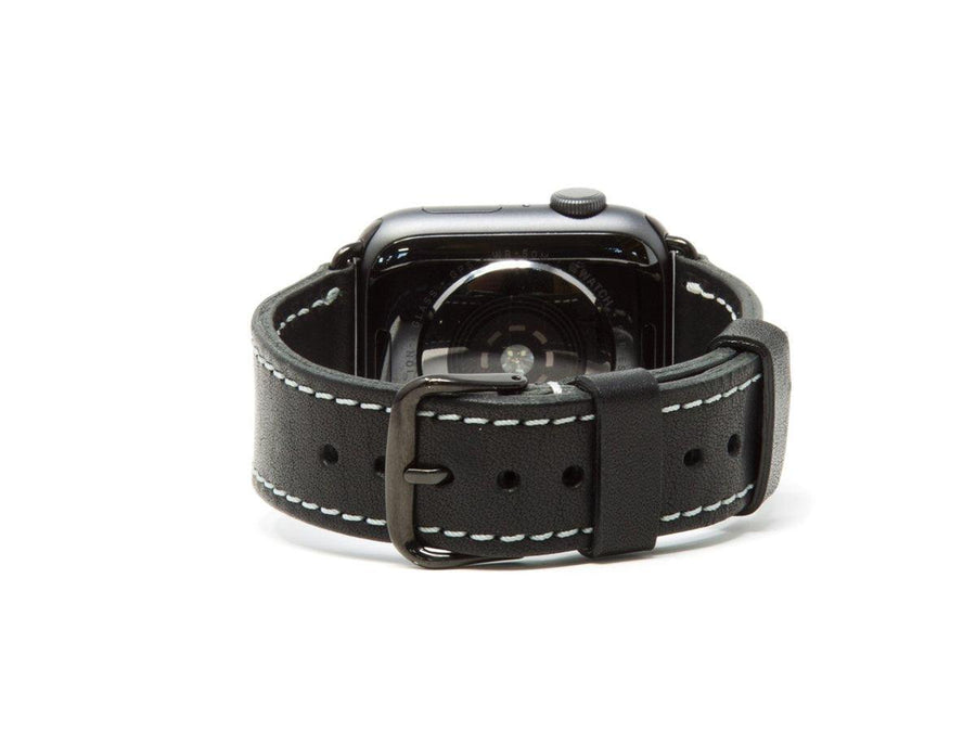 Milwaukee Leather Apple Watch Band - Black - olpr.