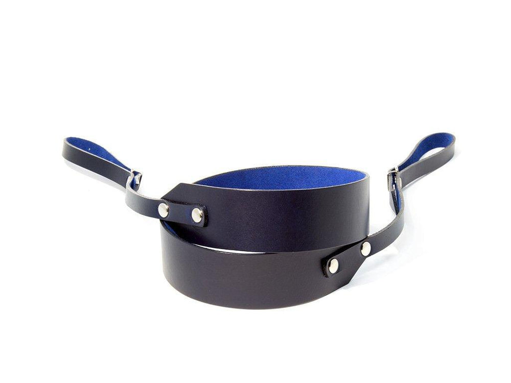 Horween Leather Camera Strap Minimal - Blue Camera Strap - olpr.