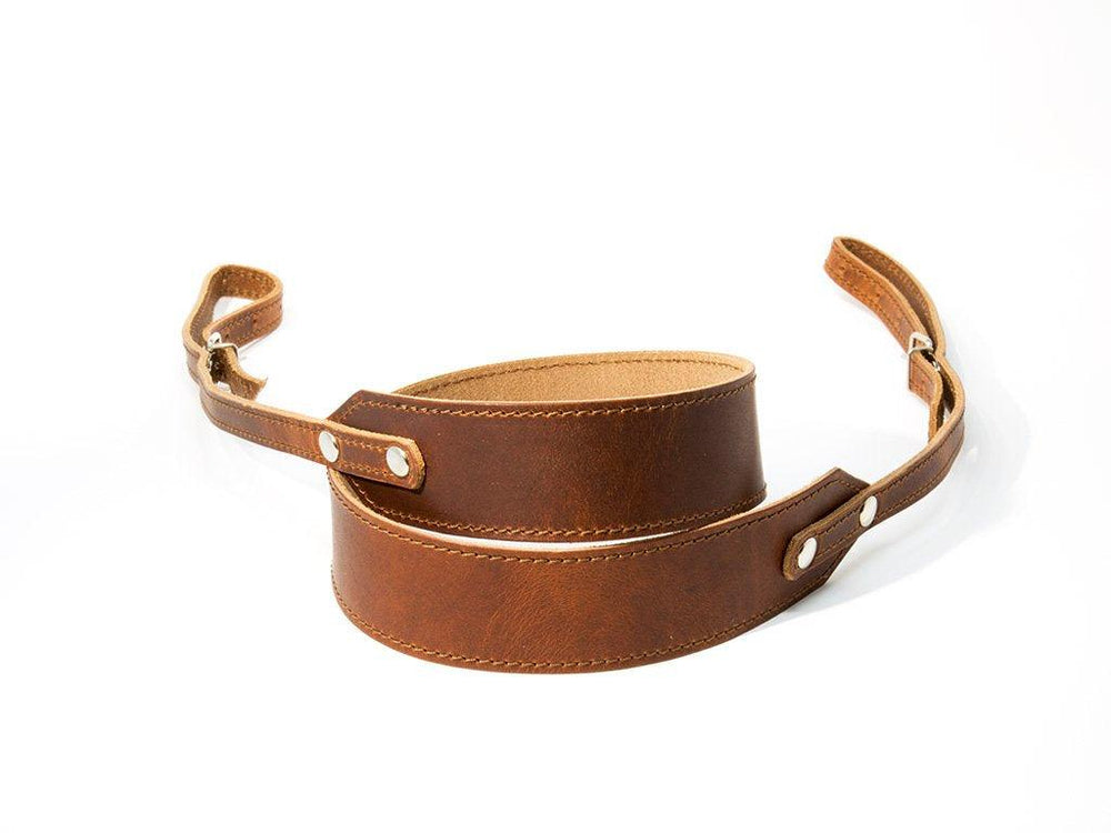 Milwaukee Leather Camera Strap Standard - Chestnut Camera Strap - olpr.