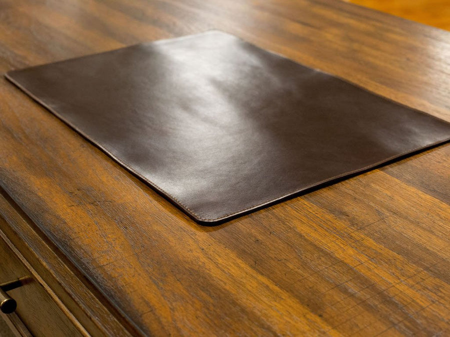 Milwaukee Leather Desk Pad - Chestnut