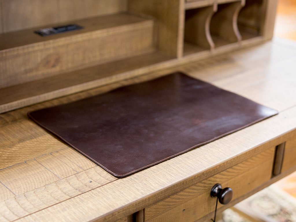 Milwaukee Leather Desk Pad - Brown Desk Pad - olpr.