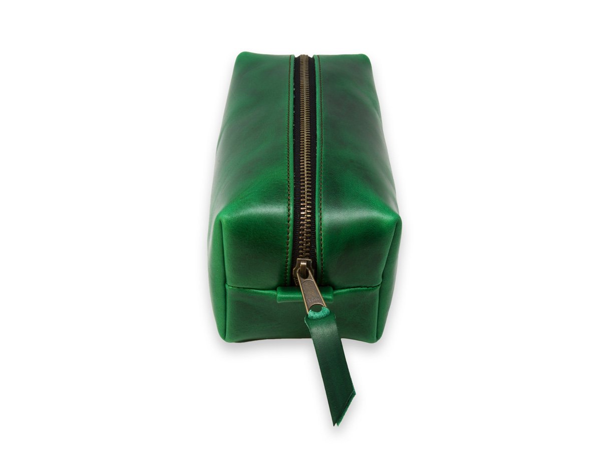 Milwaukee Leather Dopp Kit - Green Toiletry Bag - olpr.