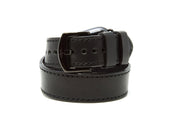 Milwaukee Leather Double Wrap Apple Watch Band - Black iWatch Strap - olpr.