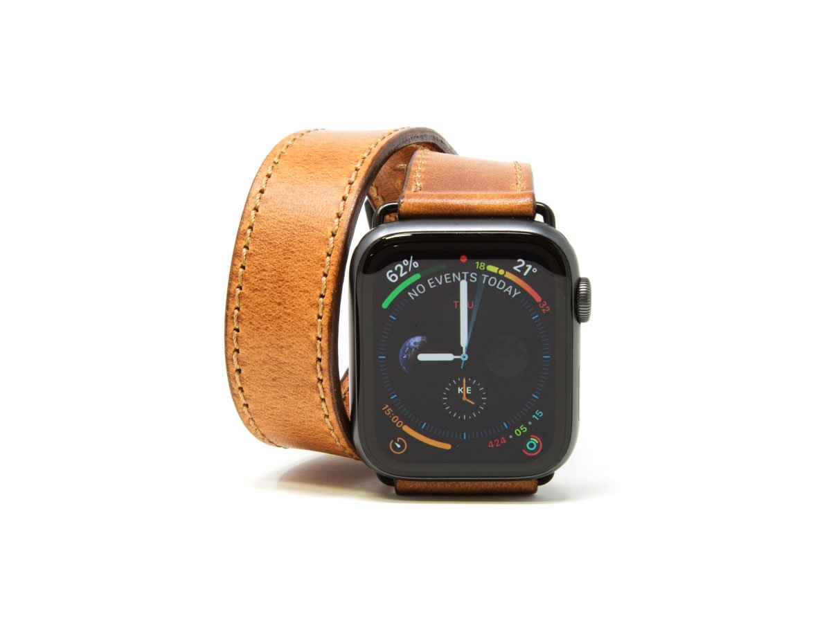 Olpr. leather goods co. Horween Black Double Tour Apple Watch Band