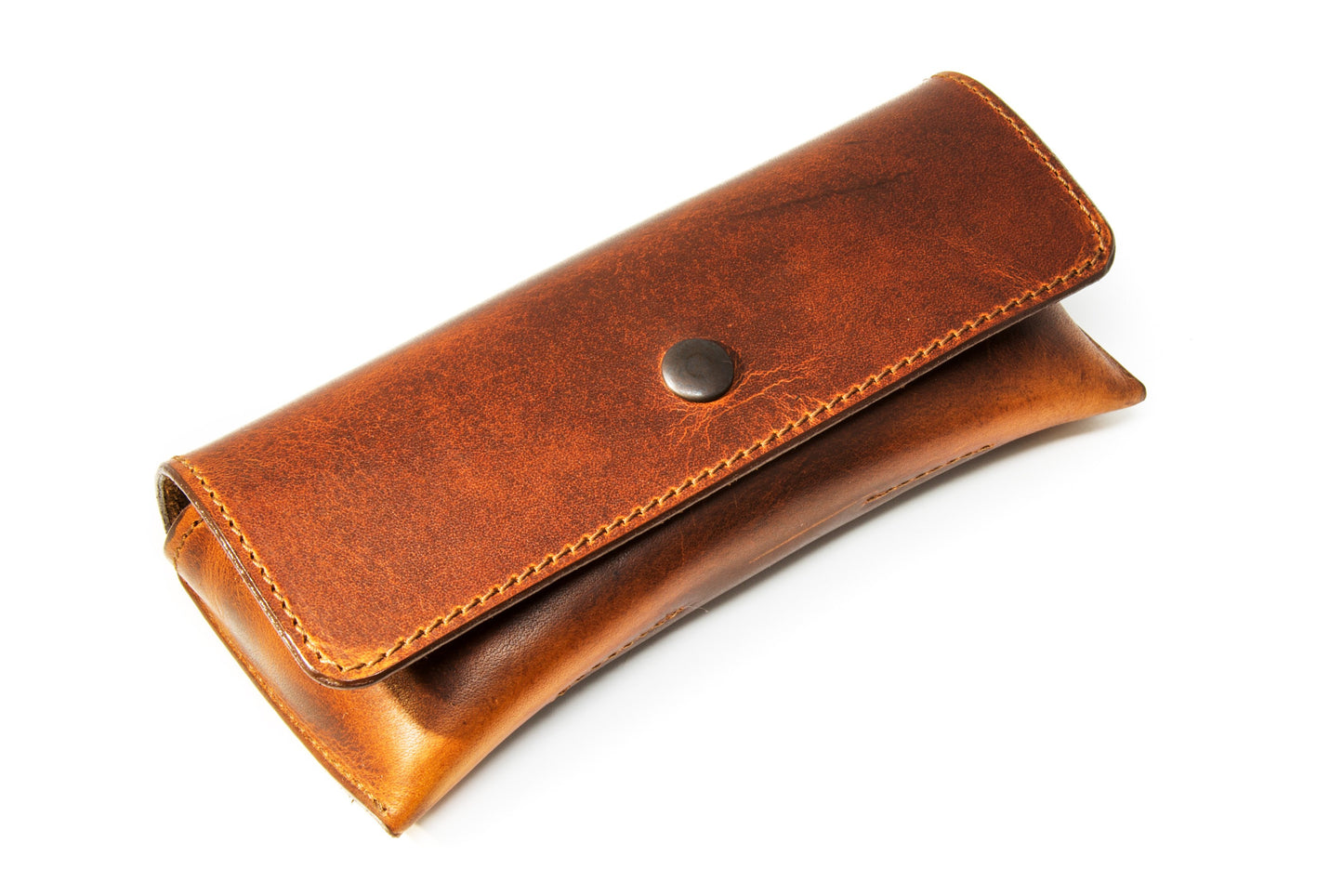 Milwaukee Leather Glasses Case - Chestnut Watch Case - olpr.