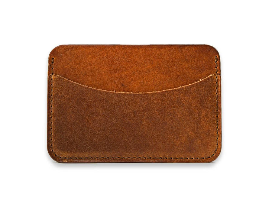Milwaukee Leather Horizontal Card Holder - Chestnut - olpr.