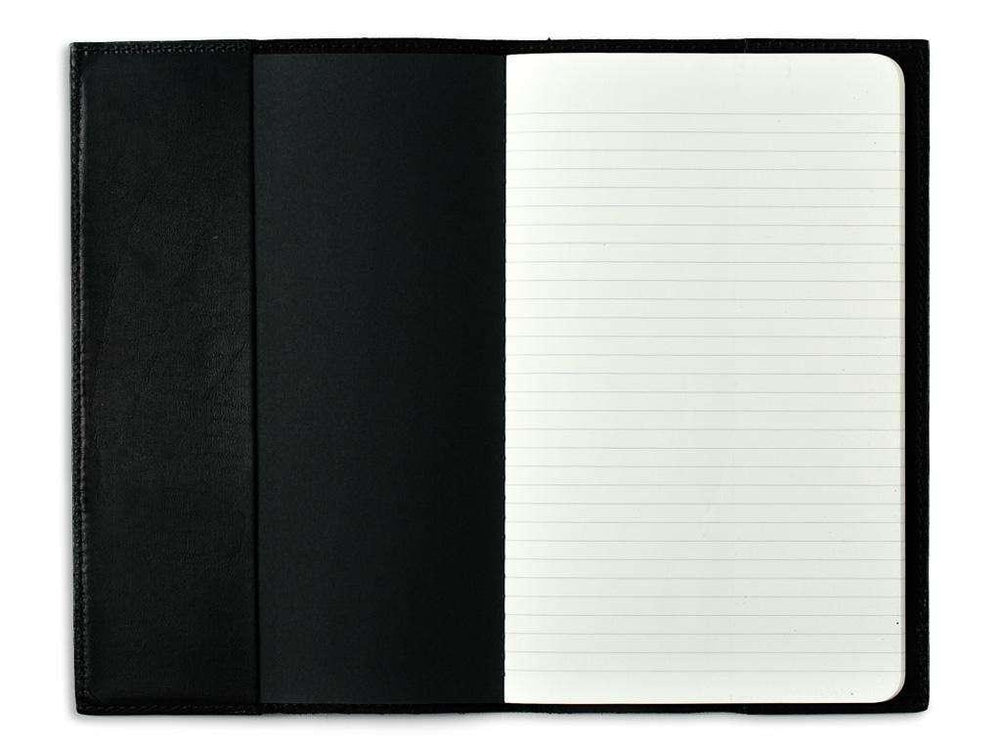 Horween Leather Moleskine Cahier Notebook Cover - Black Journal - olpr.
