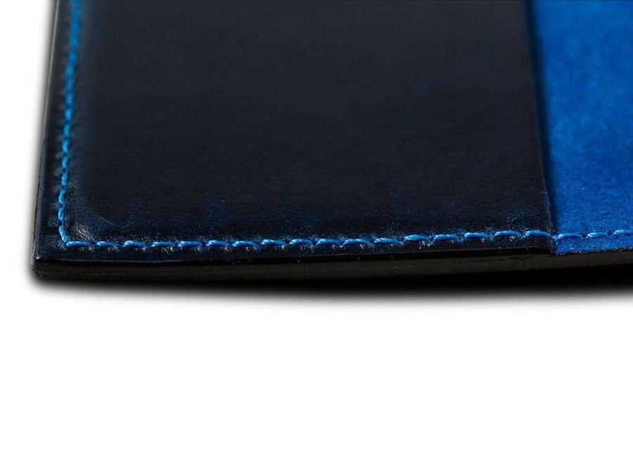 Horween Leather Moleskine Cahier Notebook Cover - Blue Journal - olpr.