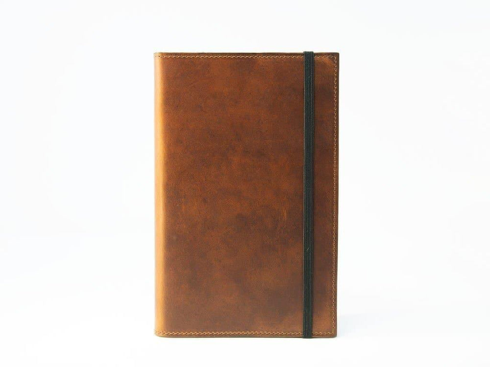 Milwaukee Extra Large Leather Journal - Chestnut - olpr.