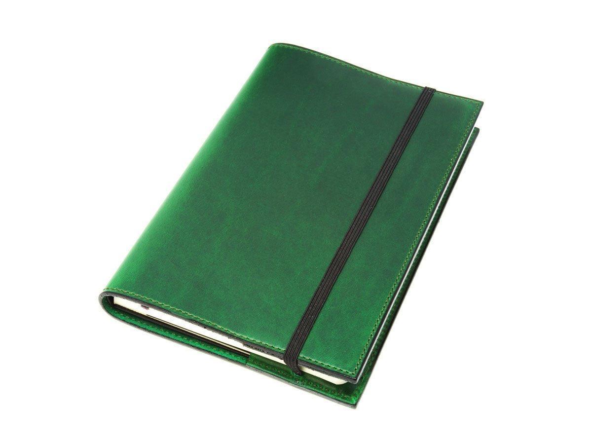Personalized Milwaukee Extra Large Leather Journal - Green