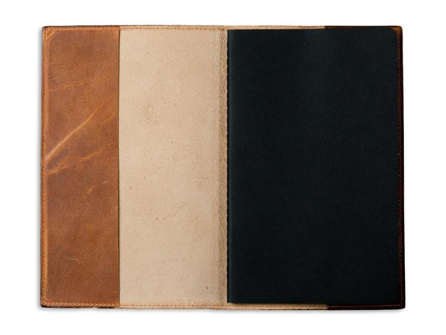 Leather notebook cover for moleskine classic notebook Large size / retro  leather