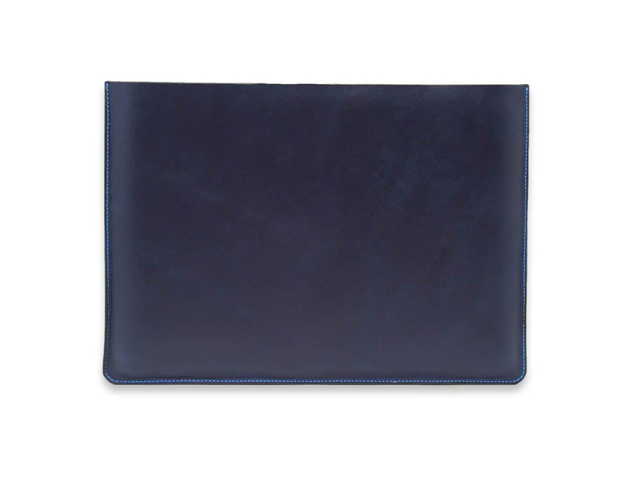 Horween Leather Macbook Sleeve - Blue - olpr.